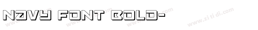 Navy Font Bold字体转换
